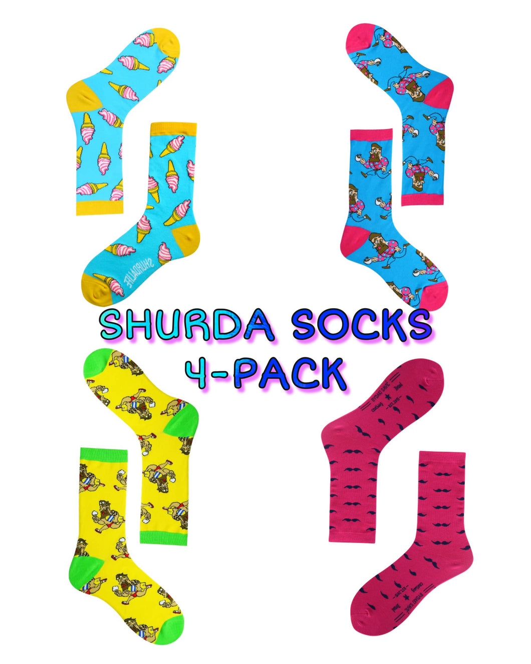 SHURDA SOCKS 4-PACK